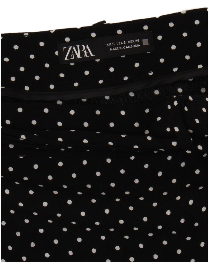 Pantaloni scurti casual pentru femei ZARA Small W26 Black Polka Dot