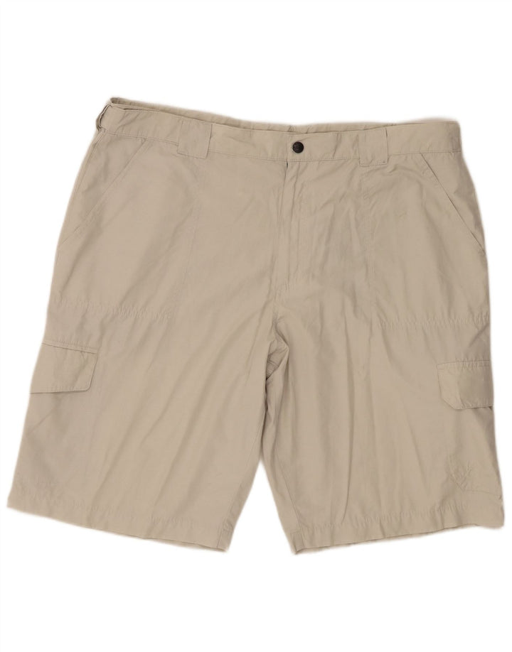 Pantaloni scurți cargo pentru bărbați Marks & Spencer W40 XL bumbac bej