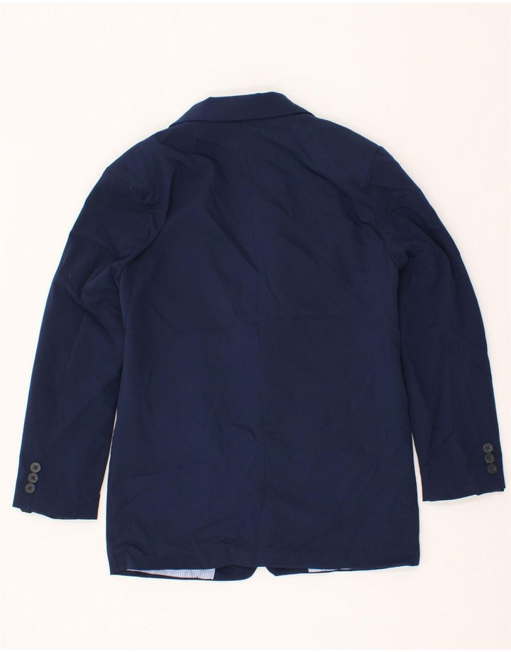 IZOD Boys 2 Button Blazer Jacket 15-16 Years Navy Blue Polyester Vintage Izod and Second-Hand Izod from Messina Hembry 