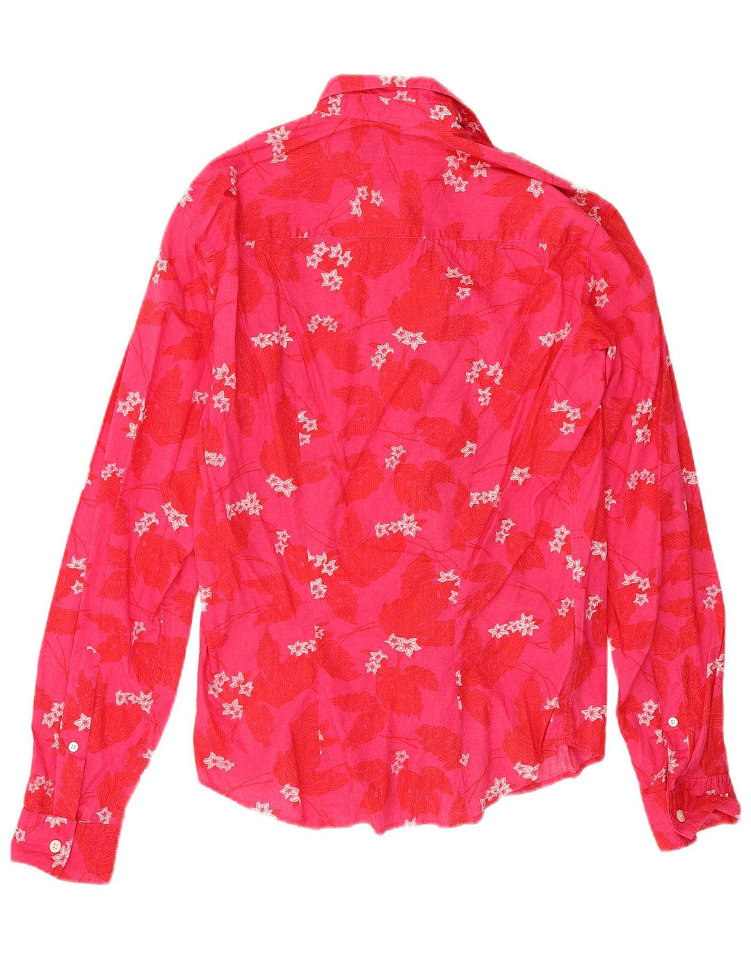 Cămașă pentru bărbați Hugo Boss Bumbac Floral roz mic