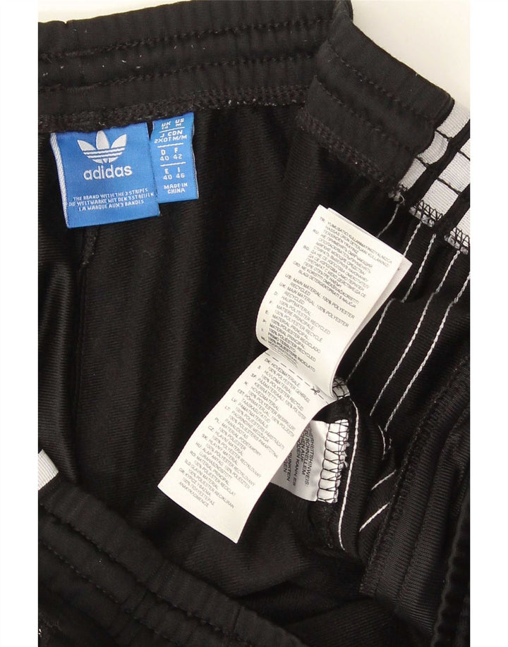 Pantaloni de trening Adidas pentru femei UK 14 Poliester negru mare