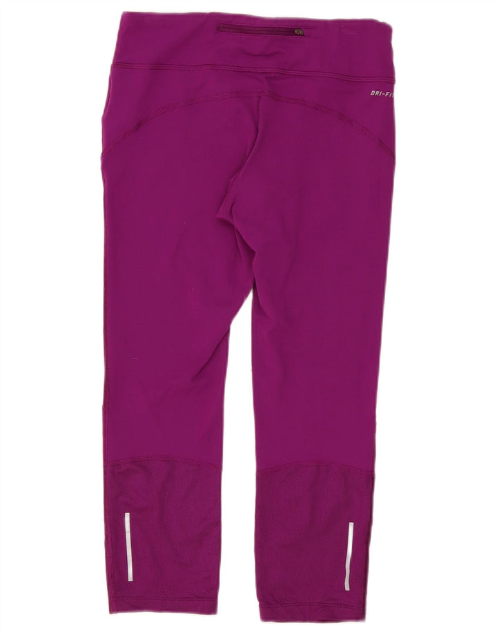 Leggings Capri Nike pentru femei Marea Britanie 12 Violet mediu Nylon