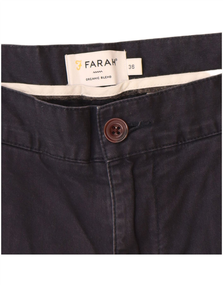 Pantaloni scurți chino pentru bărbați Farah W36, mari, albastru, bumbac