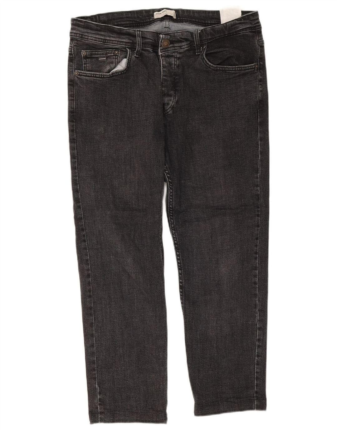 Blugi tăiați pentru bărbați Jack & Jones W34 L25 gri