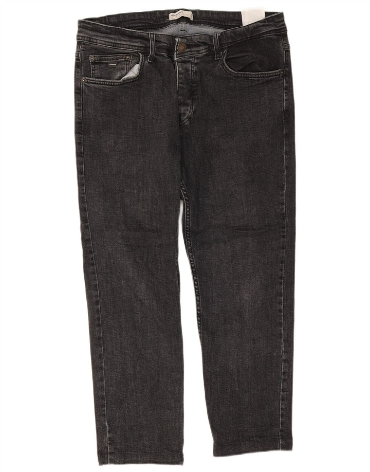 Blugi tăiați pentru bărbați Jack & Jones W34 L25 gri