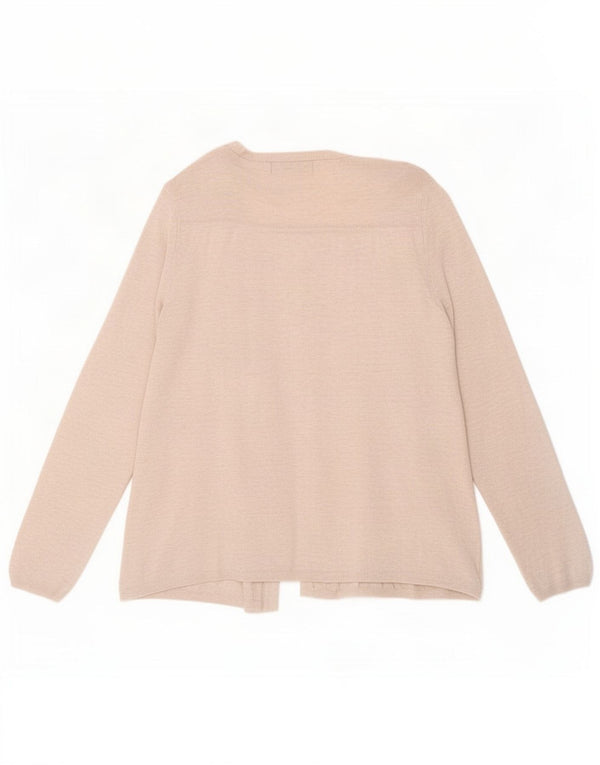 Pulover cardigan deschis pentru femei Marks & Spencer UK 14 mare bej pete