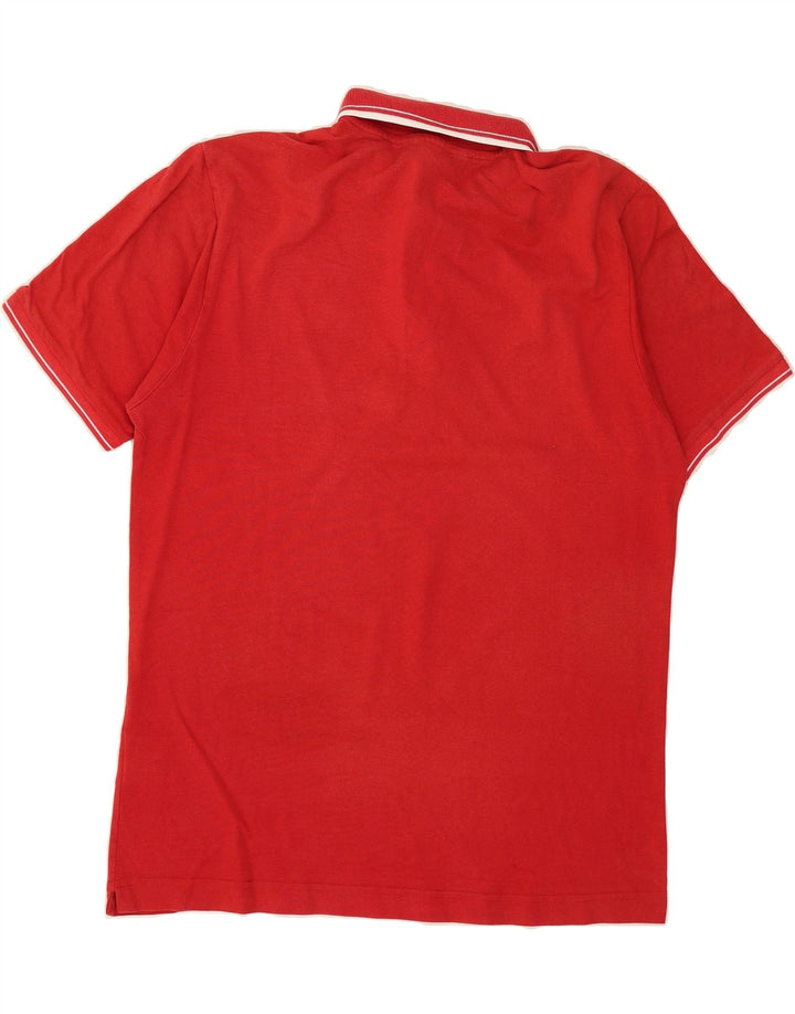 KAPPA Mens Polo Shirt Large Red Cotton Vintage Kappa and Second-Hand Kappa from Messina Hembry 