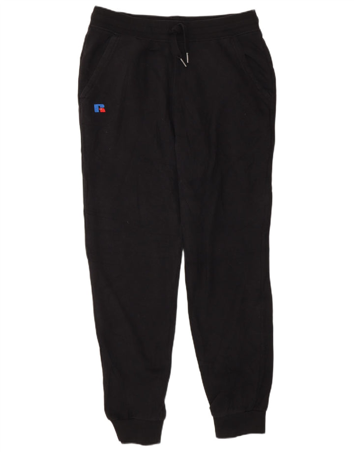 Pantaloni de trening pentru bărbați Russell Athletic Pantaloni de jogging Bumbac mediu negru