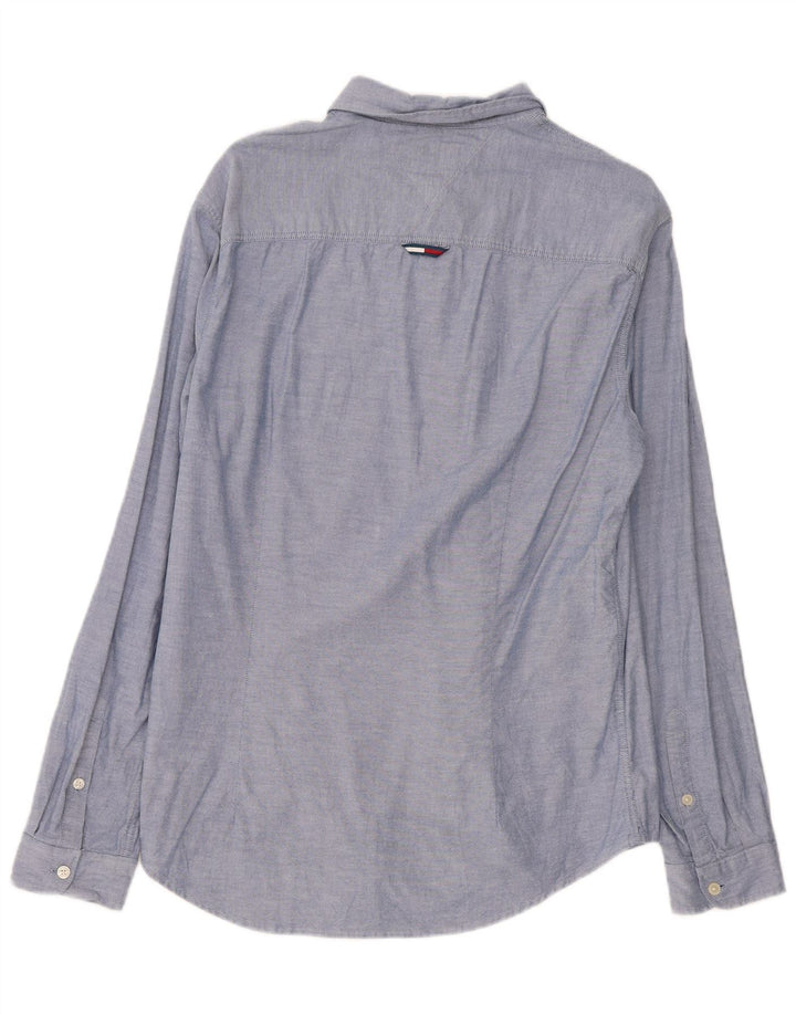 Cămașă pentru bărbați Tommy Hilfiger Slim Fit, mare, albastru, bumbac