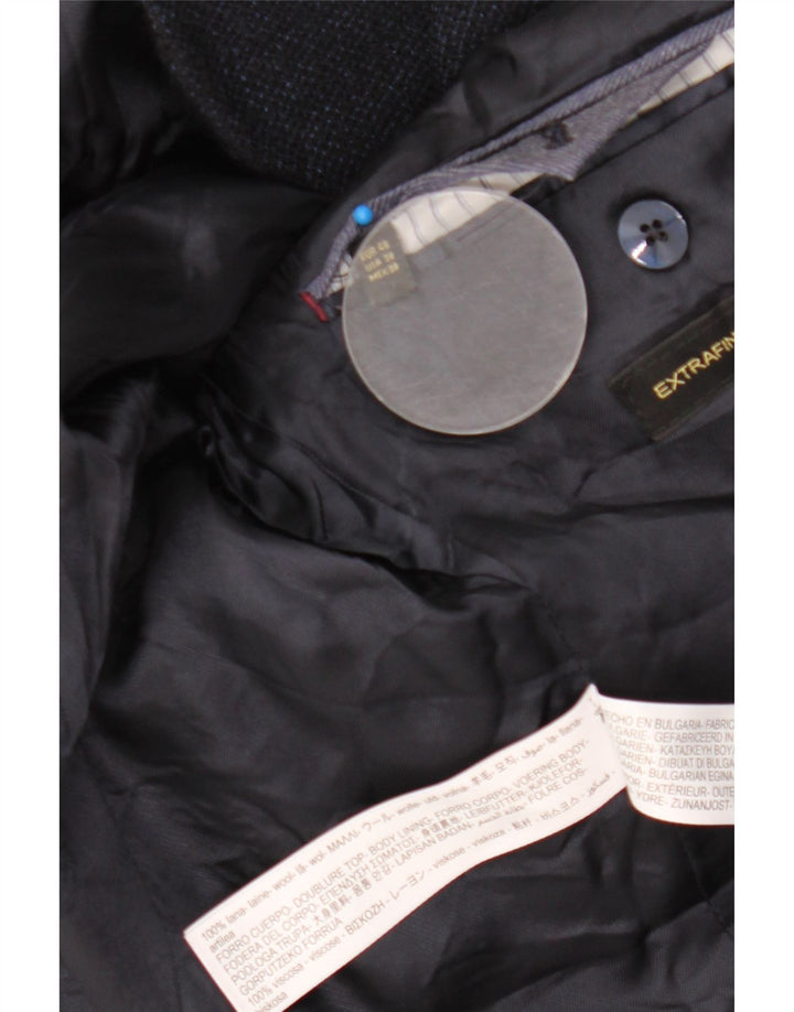 Massimo Dutti Jachetă pentru bărbați cu 2 nasturi UE 48 Lână medie bleumarin