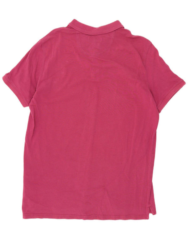Cămașă polo Massimo Dutti pentru bărbați XL bumbac roz