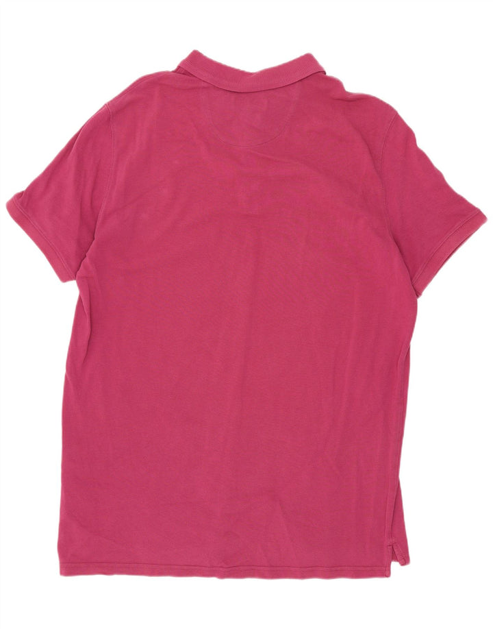 Cămașă polo Massimo Dutti pentru bărbați XL bumbac roz