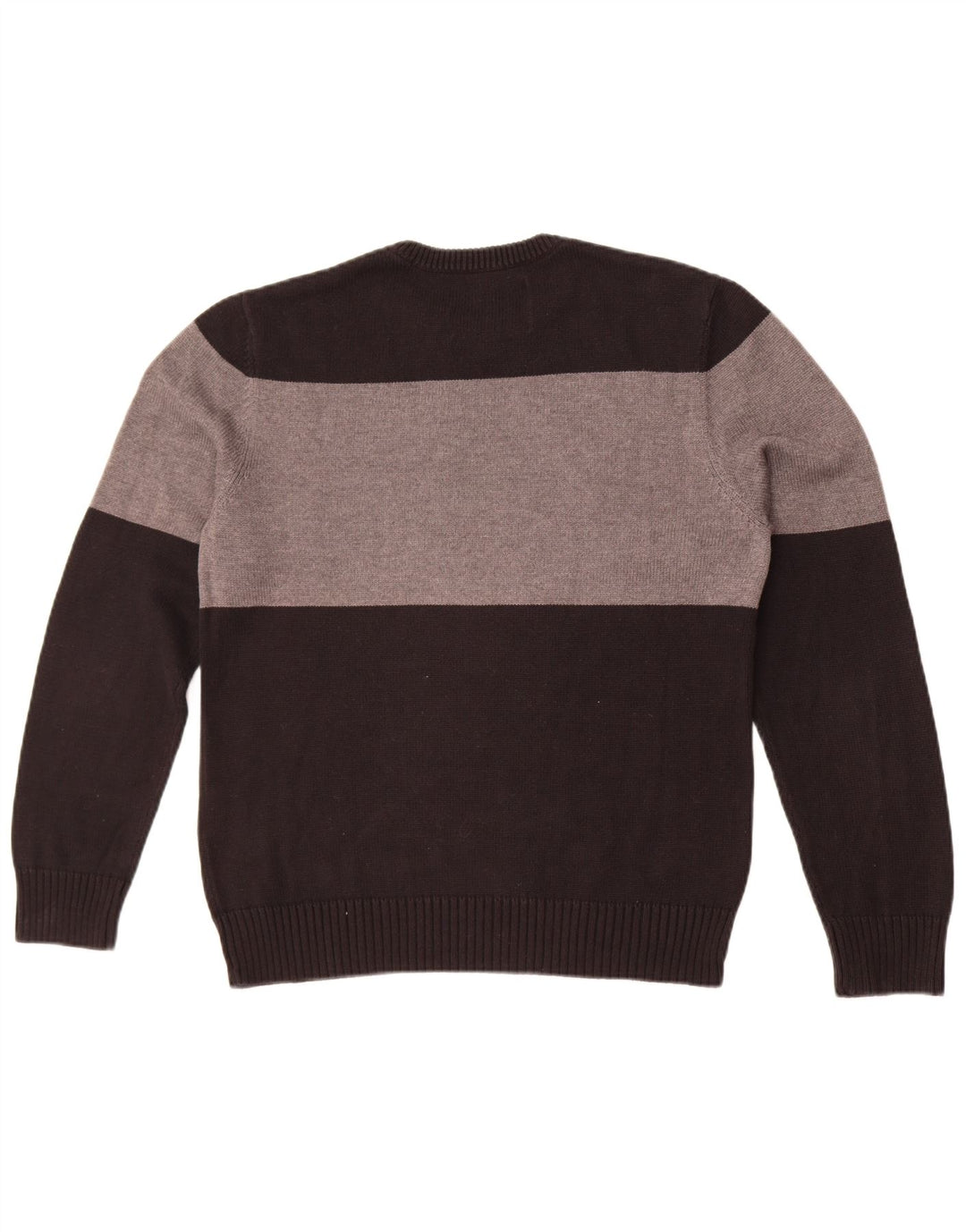 Pulover Guess pentru bărbați cu gât roșu, bumbac color bloc mediu, negru
