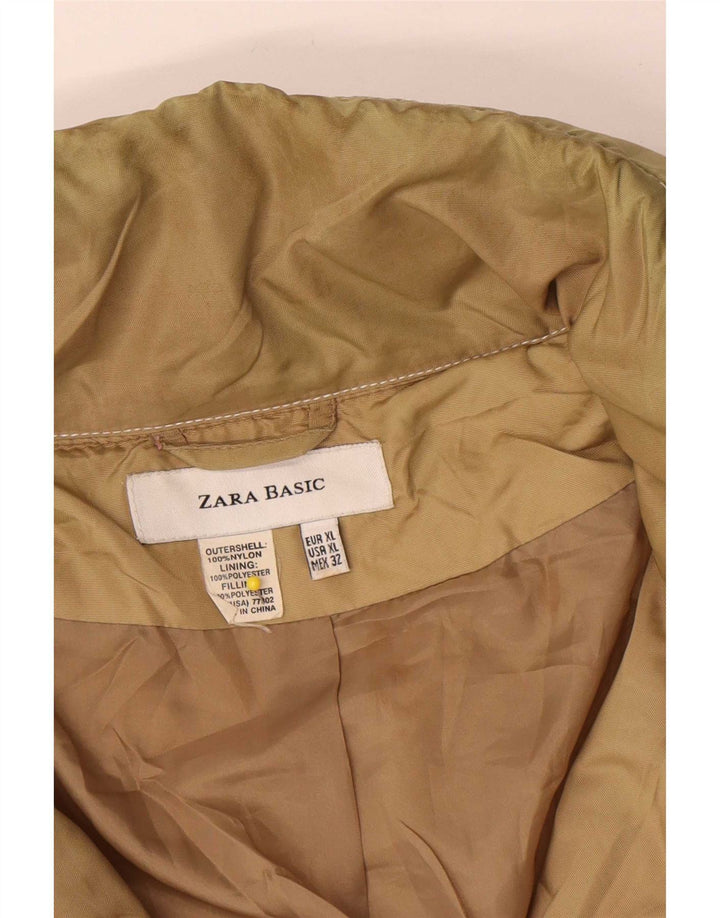 Jachetă pentru femei Zara UK 18 XL, bej, nailon