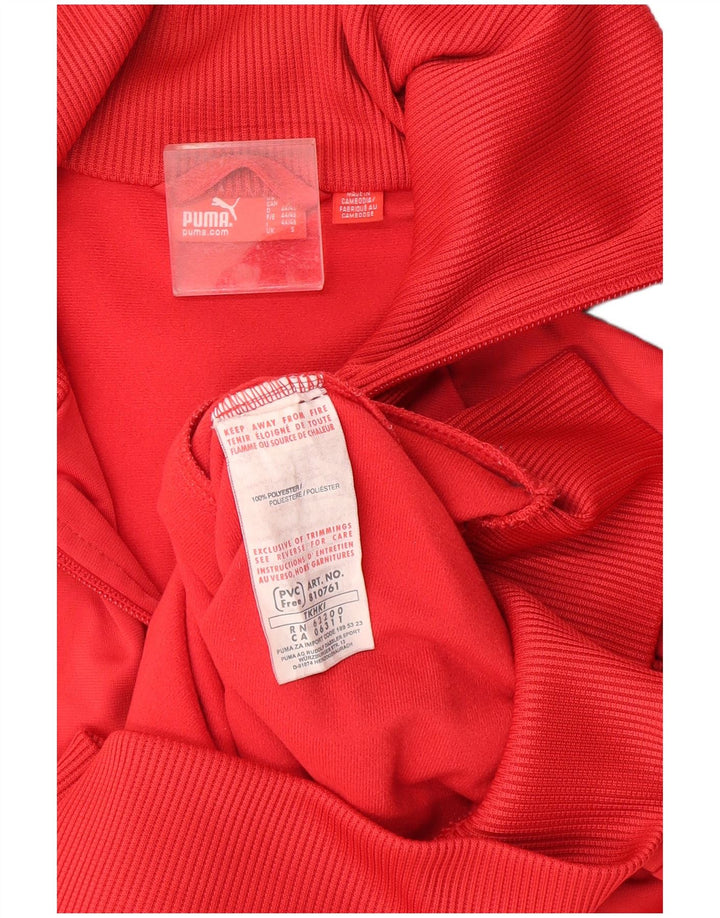 Jachetă de trening Puma pentru bărbați, roșu, poliester color bloc
