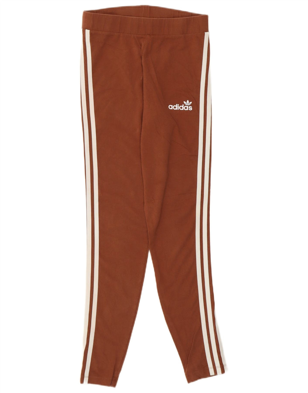 Leggings pentru femei Adidas UK 12, bumbac maro mediu