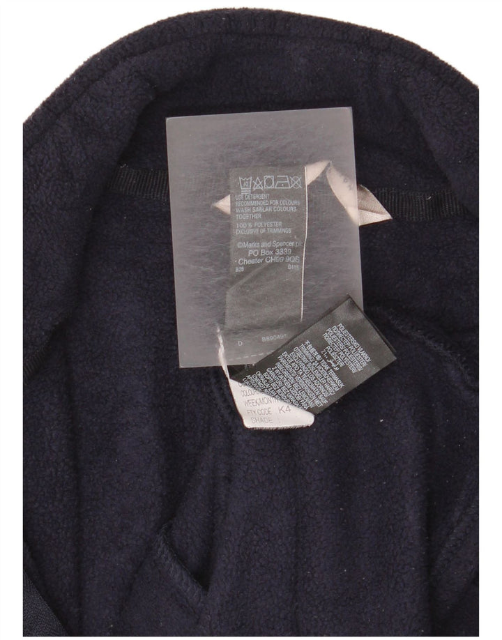 Jachetă fleece pentru femei Marks & Spencer UK 14 mare poliester bleumarin