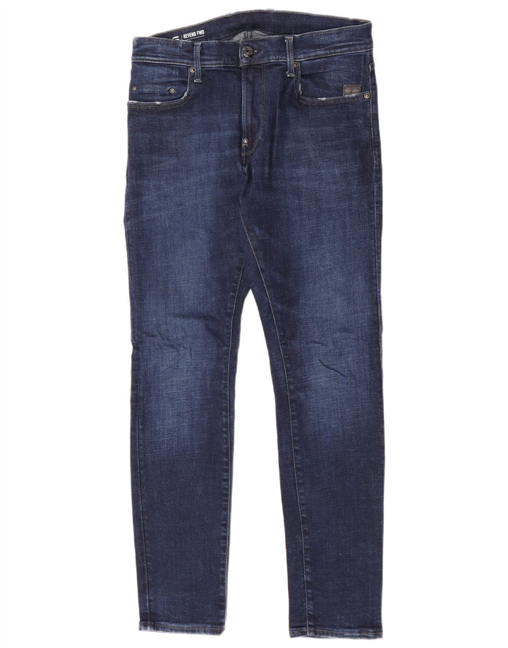 Blugi G-Star Revend Slim pentru bărbați W32 L32 Bumbac albastru