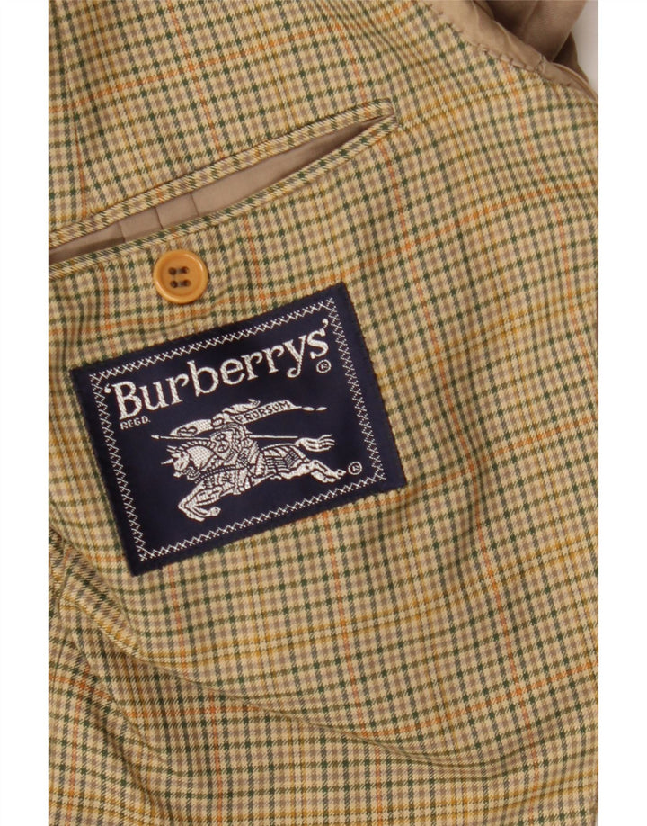 Jachetă Burberrys pentru bărbați, cu 2 nasturi, IT 52, mare, bej, din bumbac