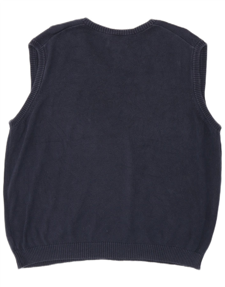 CHAPS Mens Vest Tank Top XL Bleumarin Bumbac