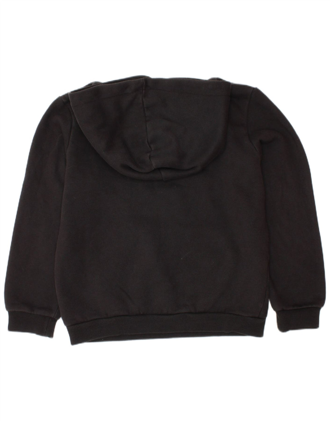 Pulover cu glugă grafic PUMA pentru băieți, 7-8 ani, bumbac negru