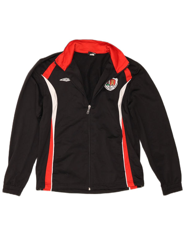 Jachetă de trening pentru băieți Umbro 13-14 ani XL poliester color bloc negru