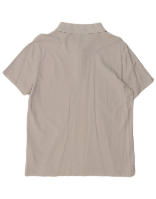 LYLE & SCOTT Tricou polo pentru bărbați mare din bumbac alb