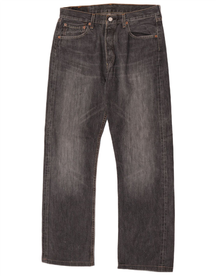 Blugi drepti pentru bărbați Levi's 501 W33 L30 gri