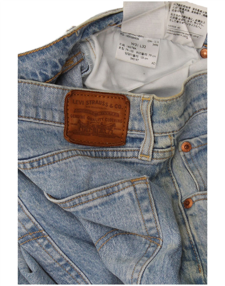 Blugi evazați Ribcage Levi's pentru femei W31 L32 Bumbac albastru
