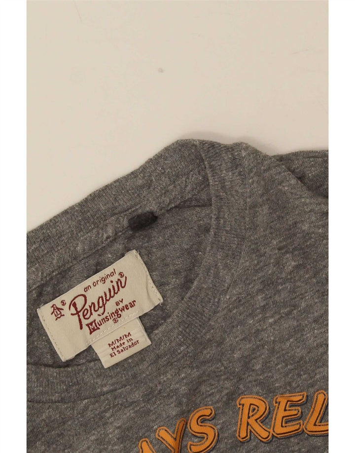 Tricou grafic pentru bărbați Penguin Top Medium Gri