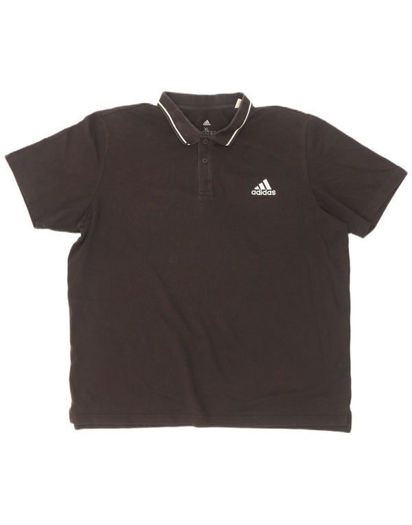Tricou polo pentru bărbați Adidas XL, bumbac negru