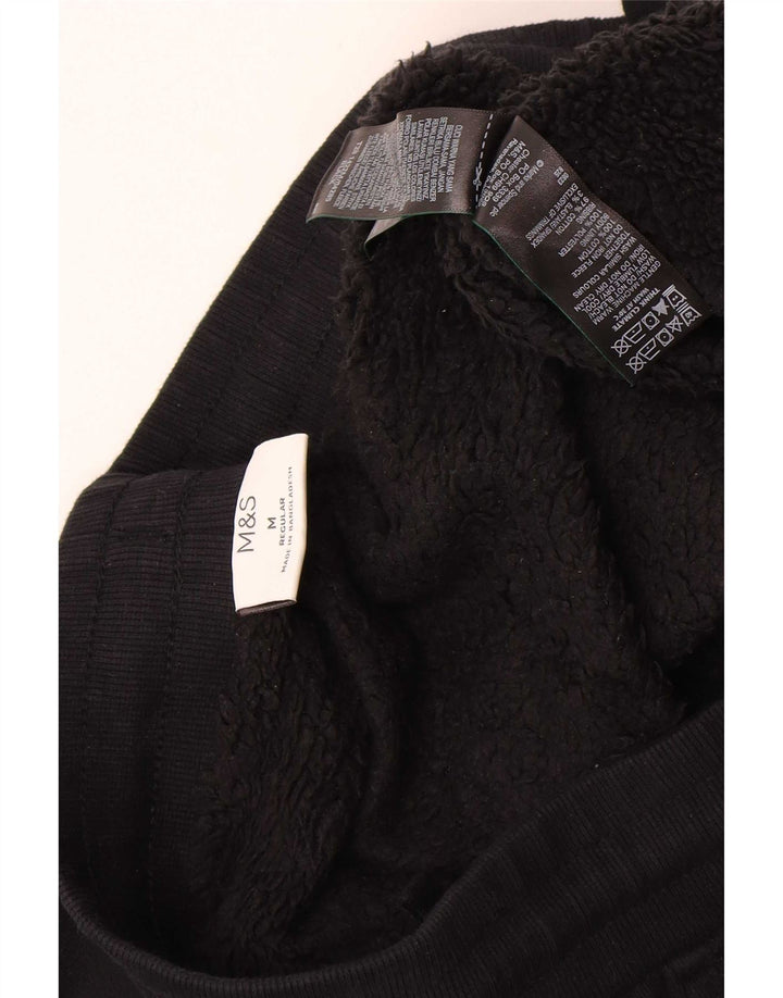 Marks & Spencer Pantaloni de trening pentru bărbați Pantaloni de jogging Bumbac mediu negru