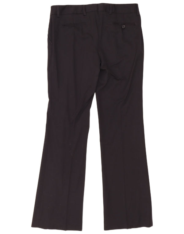 Pantaloni de costum pentru femei Gant Bootcut UK 12 Medium L34 L33 Lână neagră