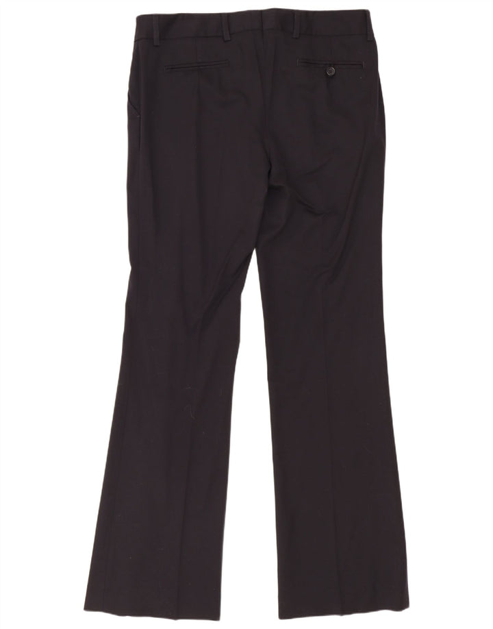 Pantaloni de costum pentru femei Gant Bootcut UK 12 Medium L34 L33 Lână neagră