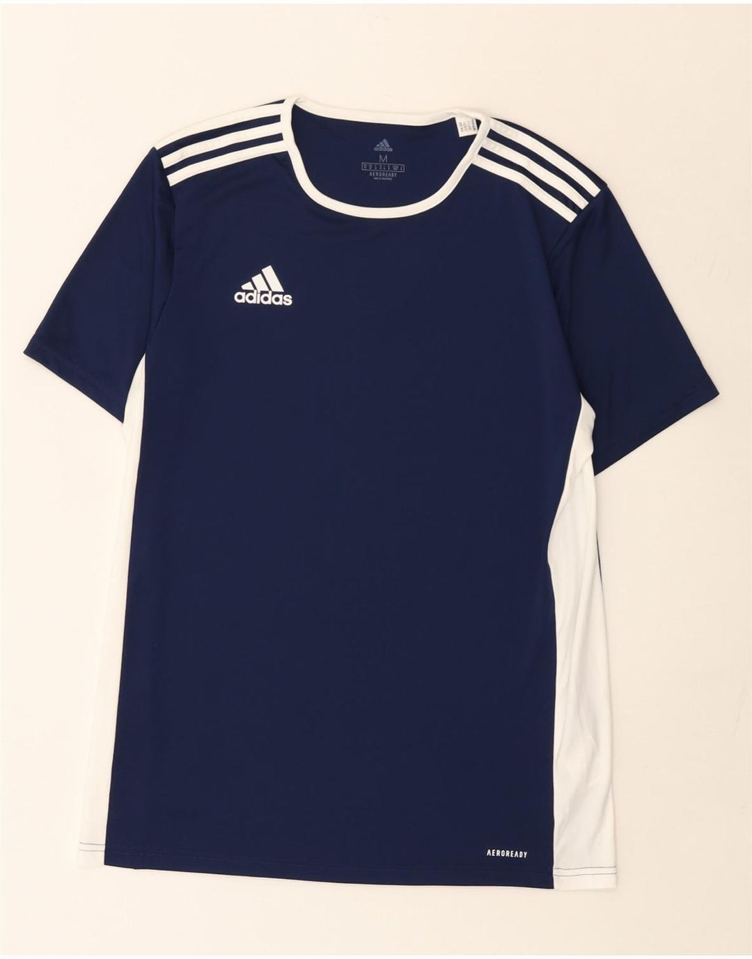 Tricou pentru bărbați Adidas Aeroready Top Mediu Bleumarin Poliester Colorblock