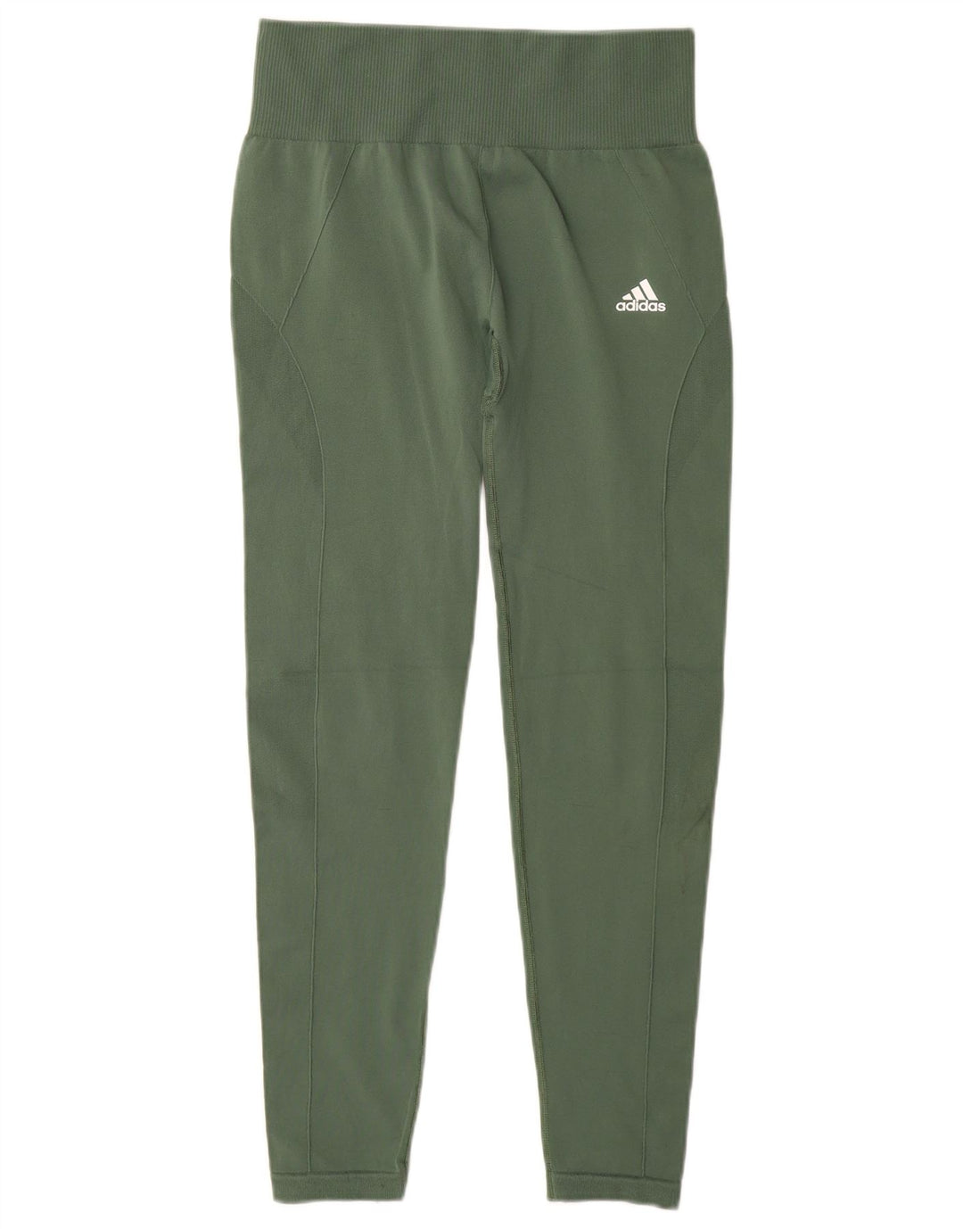 Leggings pentru femei Adidas UK 8/10 Poliester verde mic