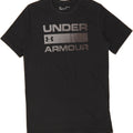 UNDER ARMOUR Mens Graphic T-Shirt Top Small Black Cotton Vintage Under Armour and Second-Hand Under Armour from Messina Hembry 