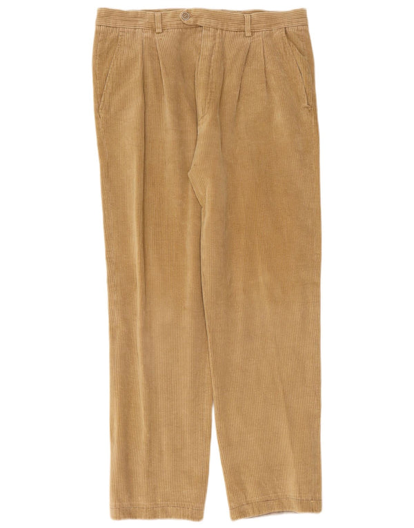 Pantaloni bărbați Fila pegged velur W34 L31 bej