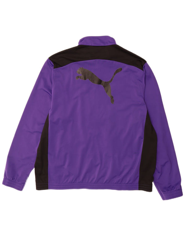 Jachetă de trening grafică PUMA pentru bărbați, 3XL, mov, poliester color bloc