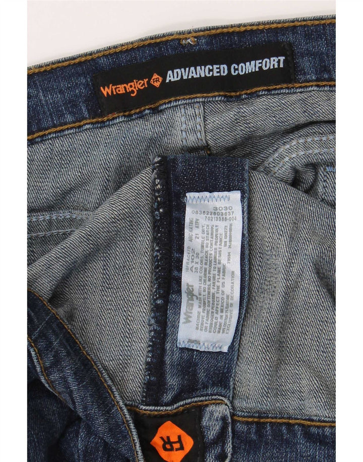 Blugi drepti pentru bărbați Wrangler W38 L30 Bumbac albastru