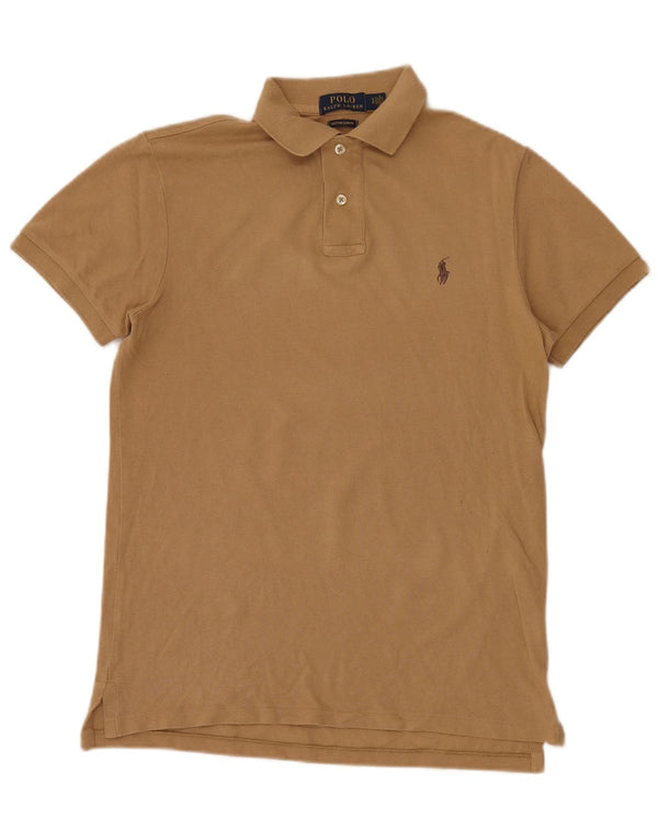 Cămașă polo personalizată pentru bărbați Ralph Lauren, maro, bumbac, clasic