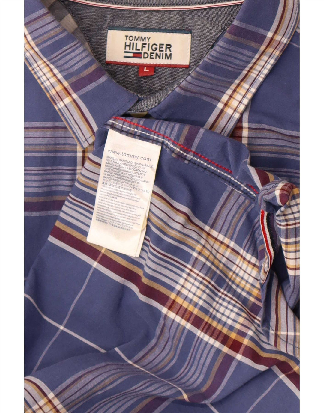 Cămașă pentru bărbați Tommy Hilfiger, cu ajustare normală, mare, albastru, din bumbac