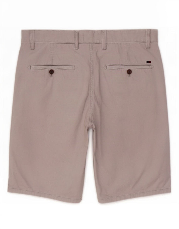 Pantaloni scurți chino Tommy Hilfiger pentru bărbați W31, bumbac gri mediu