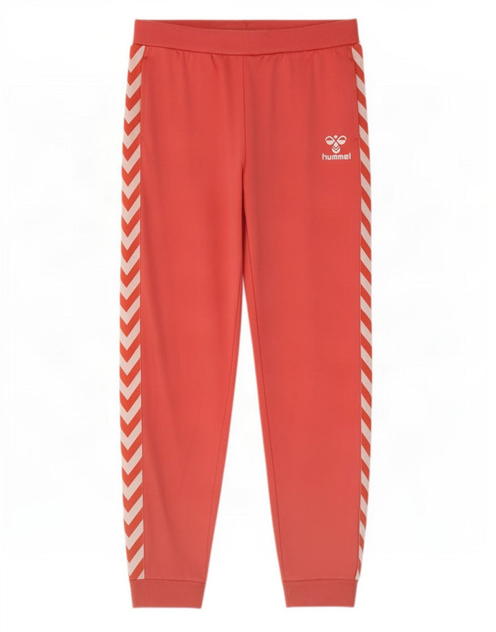 Pantaloni de trening grafic pentru bărbați Hummel Pantaloni de jogging poliester roz mediu