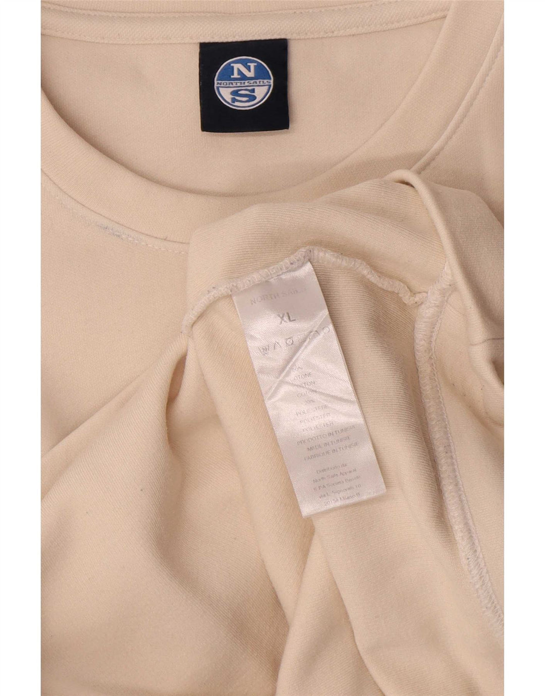 Hanorac grafic pentru bărbați North Sails, XL, bumbac alb