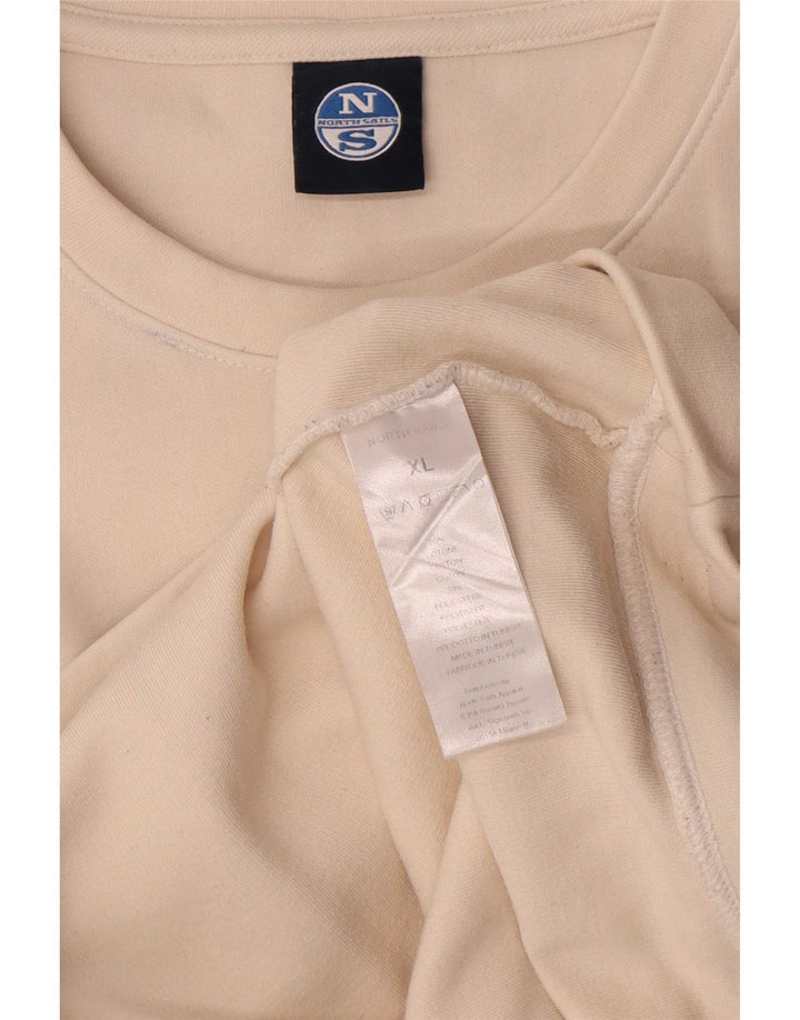 Hanorac grafic pentru bărbați North Sails, XL, bumbac alb