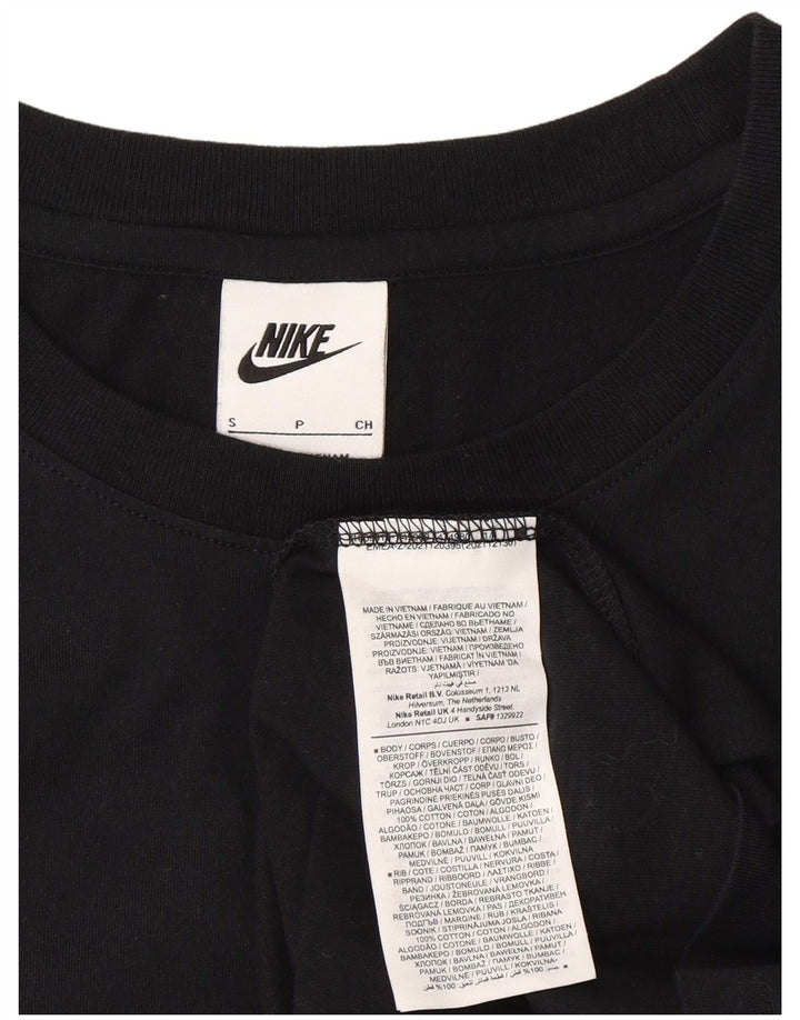 Tricou grafic Nike pentru bărbați Top mic, negru, bumbac