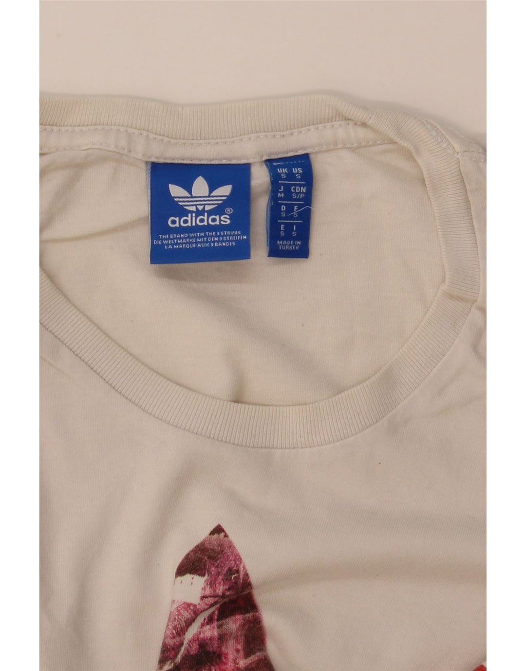 Tricou grafic ADIDAS pentru bărbați Top mic alb
