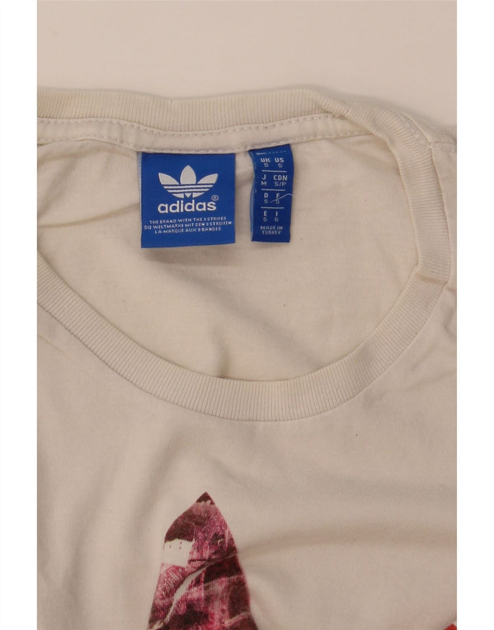 Tricou grafic ADIDAS pentru bărbați Top mic alb