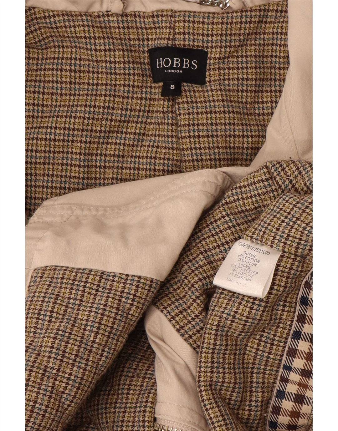 Jachetă parka supradimensionată Hobbs pentru femei UK 8 mic, bej, bumbac